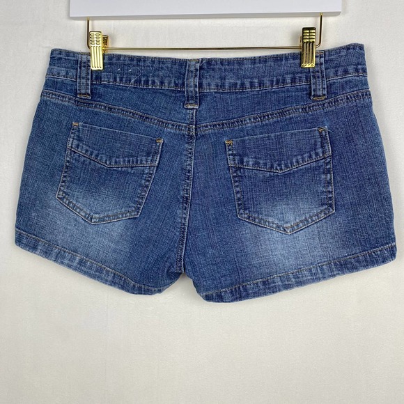 Arizona Jean Co Women's Juniors‎ Size 11 Medium Wash Denim Jean Shorts - Picture 6 of 8